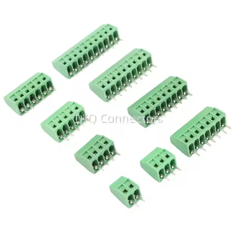 25pcs 2.54mm 0.1" Pitch 2P 3P 4P 5P 6P 7P 8P 9P 10P PCB Screw Terminal Block Connector 2/3/4/5/6/7/8