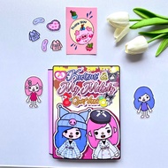 Kuromi and Melody's Purple Pink House - Paper Doll
