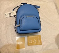 專櫃 正品 MK 兩用 斜背 後背包 Michael Kors JAYCEE 新款 皮革 後背包 小廢包 藍色