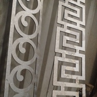 1 CNC sheet 1.5 meters.75 cm thick, 3 mm thick, beautiful to decorate balcony door railing