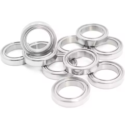 R1212ZZ Bearing ABEC-1 10PCS 1/2"x3/4"x5/32" Inch R1212 ZZ Ball Bearings For RC Models R12-2Z & R12-