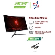 ACER Nitro ED270U S3 / ED270US3 27" CURVED GAMING MONITOR ( 27" VA WQHD / 1MS / 180Hz / AMD FREESYNC