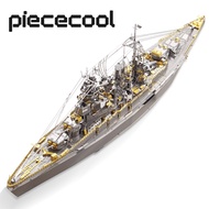 Piececool 3D Metal Puzzle Model Building Kits - Nagato Class Battleship Jigsaw Toy ,Christmas Birthday Gifts For Adults Kids