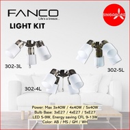 FANCO Light Kit 302-3L / 302-4L / 302-5L for Fanco Fan