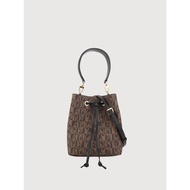 Bonia Black Eterna Monogram Bucket Bag