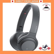 [DIRECT FROM JAPAN] Sony Wireless Headphones h.ear on 2 Mini Wireless WH-H800: Bluetooth/Hi-Res compatible, up to 24 hours continuous playback, closed on-ear with microphone, 2017 model, 360 Reality Audio certified, Greyish Black WH-H800 B.