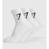 [100% Original] Gymshark MIDI Socks White ONE PAIR