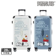 【SNOOPY 史努比】 28吋放空款行李箱/旅行箱/登機箱/胖胖箱