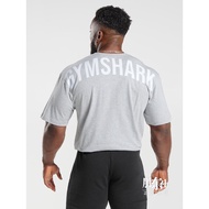 Ready Stock GYMSHARK Men's Fitness Sports Training Short-Sleeved T-Shirt Loose Men's Women's Same Style
