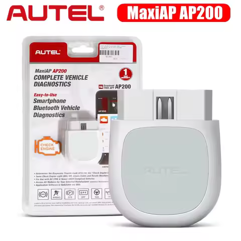 Autel MaxiAP AP200 Bluetooth OBD2 Scanner: Full System Diagnostics, 19 Resets, AutoVIN Code Reader f