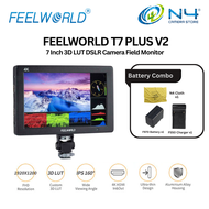 Feelworld T7 Plus V2 7" 4K On-camera Monitor with HDMI Input/ Output IPS 1920x1200 Rugged Aluminum H