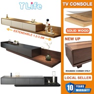 CanvasHome 1.2M-3.8M Extendable Console Stretch with Drawers TV Storage Cabinet For Living Room