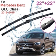 Car Front Windshield Wiper Blades for Mercedes Benz GLC Class X253 C253 AMG 2016~2019 200 250 300 22