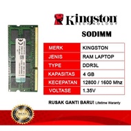 KINGSTON SODIMM DDR3L 4GB PC12800 MEMORY DDR3 PC12800/