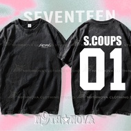 24h Shipping N9THNOVA seventeen K-POP world tour American-style washed pure cotton T-shirts unisex 1
