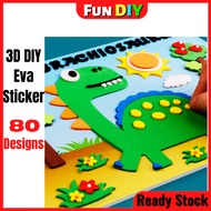【10pcs】Eva Sticker Art and Craft / DIY Sticker Foam kids / Educational toys for kids Art and Craft f