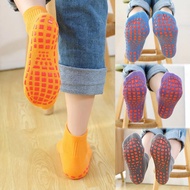 Fashion Non-slip Floor Socks Short Silicone Dots Anti Slip Cotton Trampoline Socks Soccer Football Sports Socks