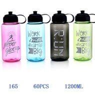 Work HARD 1200 Ml Drinking Water Bottle Jumbo Drinking Water 1.2 Lt Versatile...