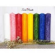 LILIN TULIP CANDLE STEARIN CANDLE WHITE CANDLE COLORED CANDLE PILLAR CANDLE 5CM x 30CM CRYSTAL CANDL