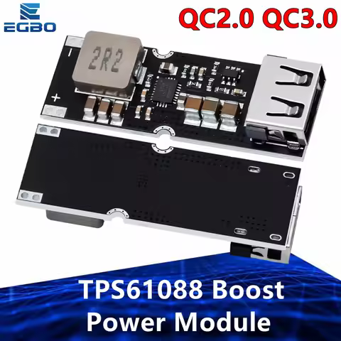Single Cell Lithium Battery Boost Power Module Board 3.7V 4.2V Liter 5V 9V 12V USB Mobile Phone Fast