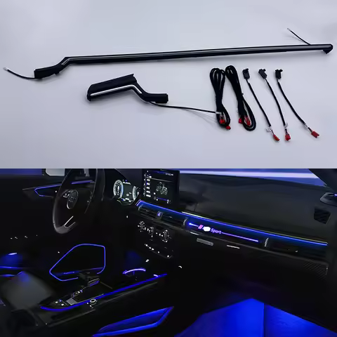 Upgrade Refit For Audi A4 S4 A5 S5 B9 2017-2021 Dashboard Ambient Light Center Console LED Bar Strip