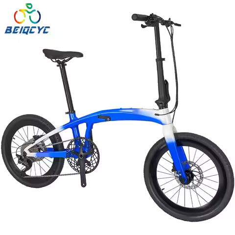 20 inch carbon folding bike portable fold up mountain bicycle Disc Brake For Work Commuting Folding 