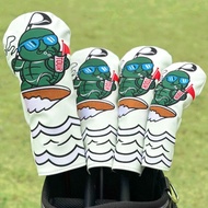 Golf Club Cover 1 Wood Hybrid Wood Club Head Cover Anime Turtle Universal Protective Cover