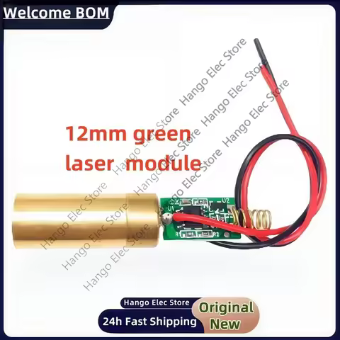 12mm 532nm green laser module, 50mw green laser head, laser sight, 3v with switch transmitter