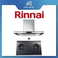 RINNAI RH-C91A-SSVR 90CM CHIMNEY HOOD WITH TOUCH CONTROL + Rinnai RB-2GI Built-in 2 Burner Inner Flame Hob