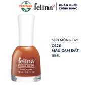 Sơn Móng Tay Felina CS211 Màu Cam Đất 18ml Nail Lacquer #CS211