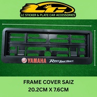 Motorcycle License Plate Frame Cover Protection With Arcylic Board (LC)