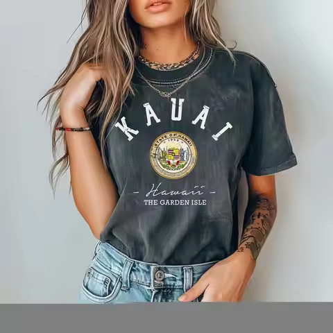 Kauai Comfort Colors T shirt Hawaii gift Group Matching Vacation Souvenir Honeymoon Cruise