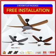 [Daiko 3 Room Nikko Package] Daiko Nikko 5 (54") X 1 + Daiko Nikko 5 (44") X 2 (DC Inverter Fan)
