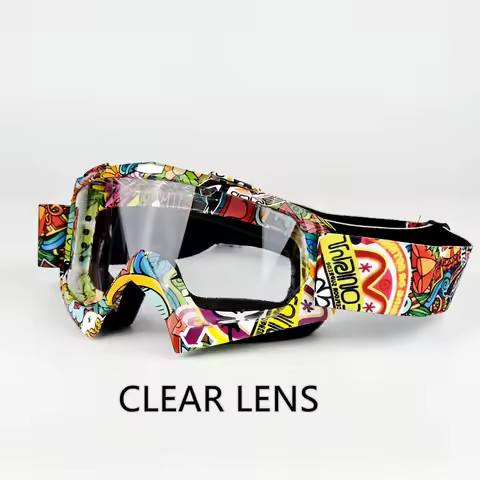 2024 Motorcycle Goggles For Men Motocross Sunglasses Safety Protective MX Night Vision Helmet Goggle