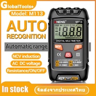 🔥【HOT】🔥 ANENG M113 มินิดิจิตอลมัลติมิเตอร์ AC / DC โวลต์มิเตอร์ 1999 นับมัลติโอห์ม NCV เครื่องมือวัดเครื่องมือไฟฟ้า