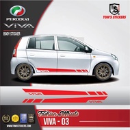 👍👍 PERODUA VIVA CAR BODY STICKER SET VIVA - 03