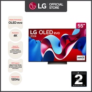 LG OLED Smart TV - 55 Inch LG OLED evo AI C4 4K Smart TV 2024 OLED55C4PSA