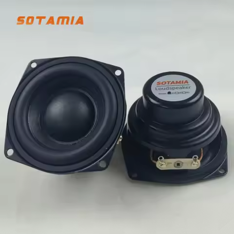 SOTAMIA 2Pcs 2 Inch Audio Full Range HIFI Speaker 4 Ohm 10W 52mm DIY Portable Bluetooth Speaker Soun