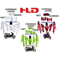 ACE115 COVER SET HLD MODENAS ACE BODY SET GREEN MARRON WHITE ACE SET COVER COLOUR