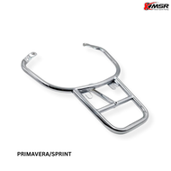 แร็คท้าย ตระแกรงท้าย แบบตรง สีโครม REAR RACK สำหรับ VESPA GTS / PRIMAVERA / SPRINT แข็งแรง ทนทาน สวย
