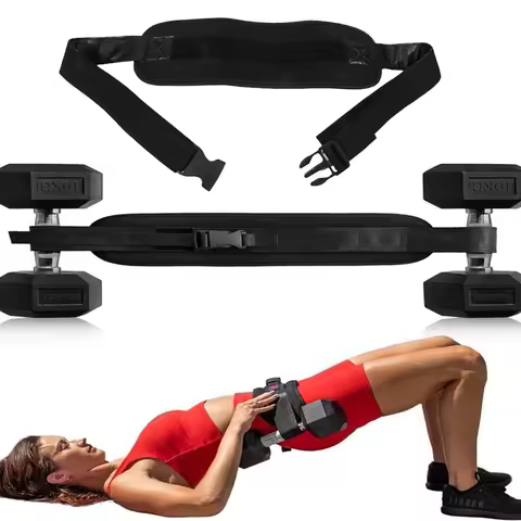 Dumbbell Exercise Belt Hip Thrust Weight-Bearing For Effective Glute Bridge Barbell Workout Waist Fi