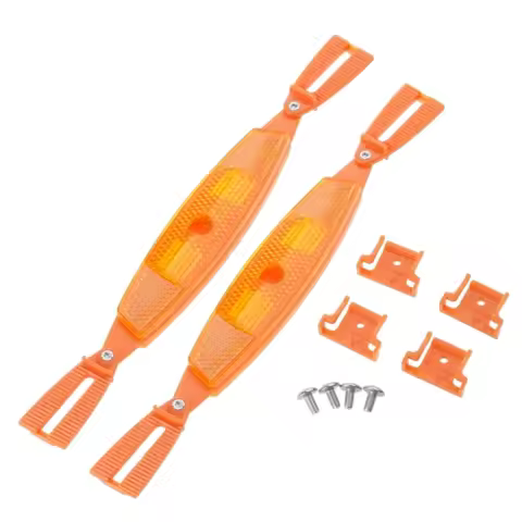 J1HE Premium Plastic Bicycles Reflectors Strips Bright Cycle Wheel Safety Reflectors for Multiple Ve