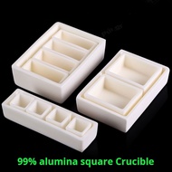 99% alumina square crucible set for high-temperature resistant tube furnace Ark corundum crucible