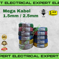 Mega Kabel 1.5mm 2.5mm Single PVC Insulated cable Original SIRIM approved JKR spec 100% pure copper 