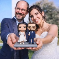 照片客製化情侶Funko Pop公仔 訂製新郎新娘人像模型 婚禮新婚