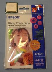 EPSON 原廠 4*6 光澤相紙 相片紙 防水/噴墨相紙 (20張) S042070