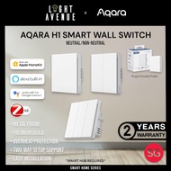 AQARA H1 Smart Wall Switch Neutral/Non-Neutral Smart Life Voice-Controlled Devices