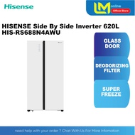 HISENSE 620L Side By Side Refrigerator Inverter RS688N4AWU