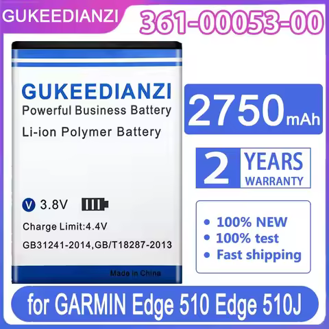 2750mAh Reliable Battery for GARMIN Montana 650, 650T, 600, VIRB GPS