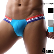 [The Gents Room] G-Station Bridge Tricolor Waistband Cup Bikini Brief Underwear - 1944SJ